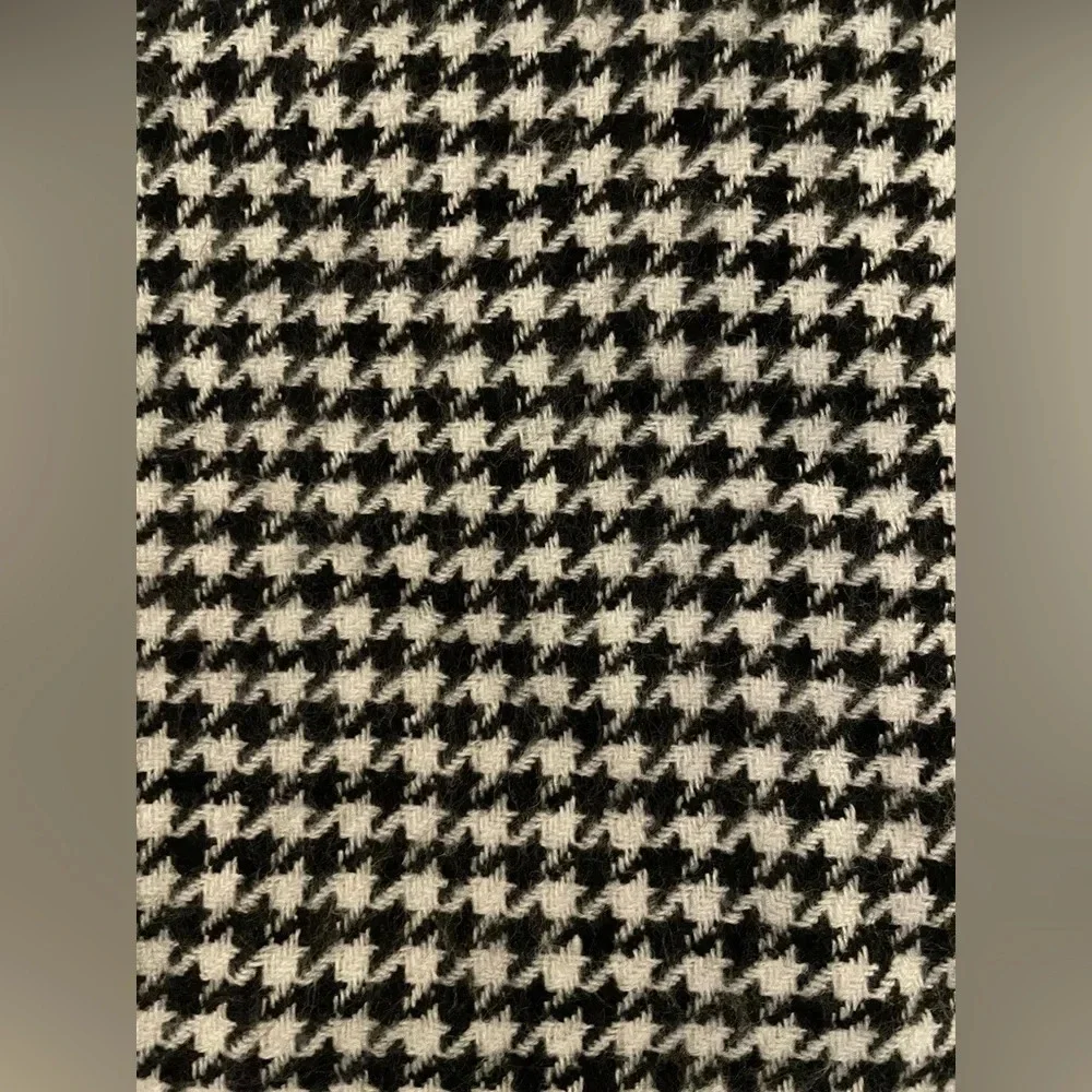 NWOT J.Crew Double Sided Houndstooth/Polka Dot Scarf